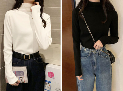 Γυναικεία διάφανη μπλούζα με ψηλό γιακά