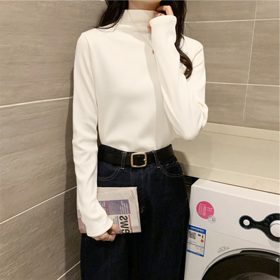 Γυναικεία διάφανη μπλούζα με ψηλό γιακά