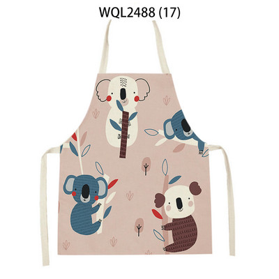 Sorț de bucătărie cu model de melci de koala de desene animate drăguț Accesorii de coacere șorțuri pentru femei Produse de curățare pentru uz casnic