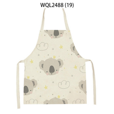 Sorț de bucătărie cu model de melci de koala de desene animate drăguț Accesorii de coacere șorțuri pentru femei Produse de curățare pentru uz casnic