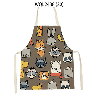 Sorț de bucătărie cu model de melci de koala de desene animate drăguț Accesorii de coacere șorțuri pentru femei Produse de curățare pentru uz casnic