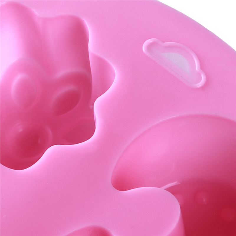 6 διαφορετικών σχημάτων DIY Χειροποίητη φόρμα σαπουνιού σιλικόνης Μπισκότο σοκολάτας Φοντάν κέικ Πρότυπο Εργαλείο φόρμας ψησίματος για κέικ