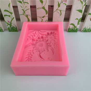 3D форма за сапун с форма на роза Направи си сам сапун Силиконова форма Форма за печене с форма на роза Форми за сапун за приготвяне на сапун Силиконова форма за сапун