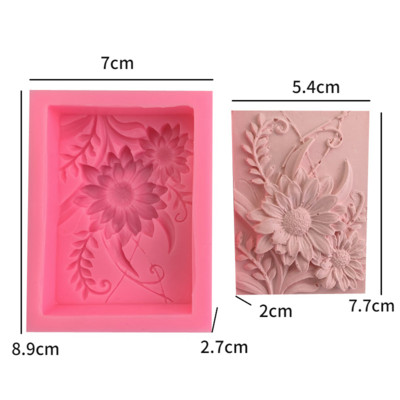 3D rozes formas ziepju veidne DIY ziepju silikona veidne rozes formas cepšanas veidne Ziepju veidnes ziepju pagatavošanai silikona ziepju veidne