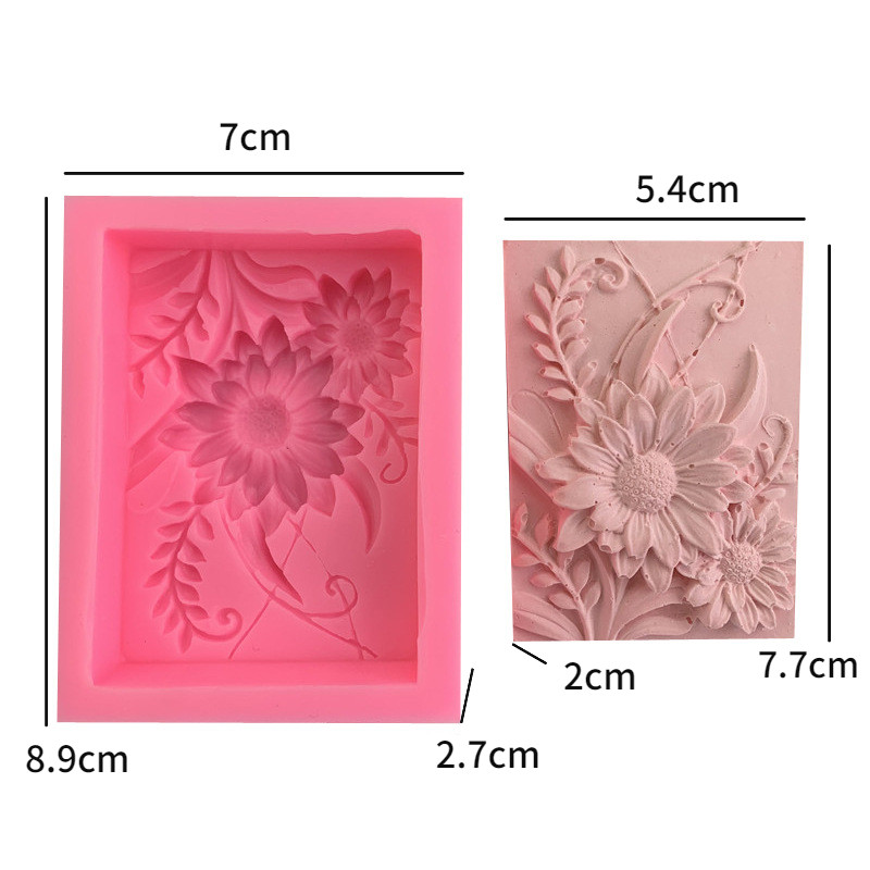 3D rozes formas ziepju veidne DIY ziepju silikona veidne rozes formas cepšanas veidne Ziepju veidnes ziepju pagatavošanai silikona ziepju veidne