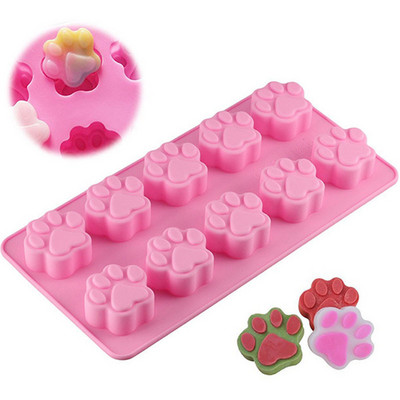 Puppy Dog Laba de oase de silicon Forme Ciocolată Bomboane Jeleu Ice Cube Câini Tratamente Mucegai Sapun Mold DIY Coacerea Torturilor Instrumente pentru Decorat