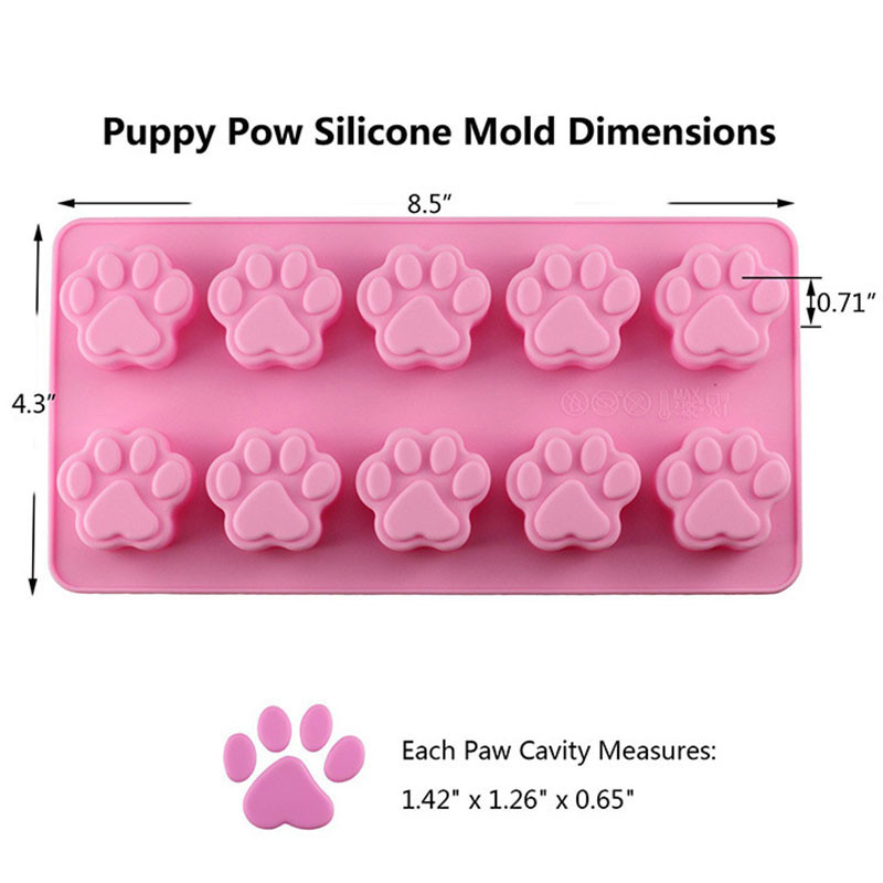 Puppy Dog Laba de oase de silicon Forme Ciocolată Bomboane Jeleu Ice Cube Câini Tratamente Mucegai Sapun Mold DIY Coacerea Torturilor Instrumente pentru Decorat