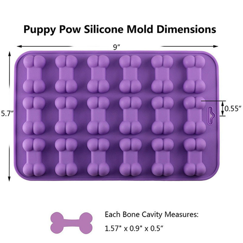 Puppy Dog Laba de oase de silicon Forme Ciocolată Bomboane Jeleu Ice Cube Câini Tratamente Mucegai Sapun Mold DIY Coacerea Torturilor Instrumente pentru Decorat