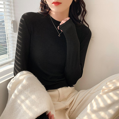 Naiste vabaaja pikkade varrukatega pluus