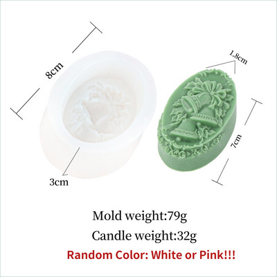 Jõuluvana põdra silikoonseebivorm DIY jõulupuukella seebi valmistamise komplektid Käsitsi valmistatud kooki küünlavormi kingitused käsitöö kodusisustus