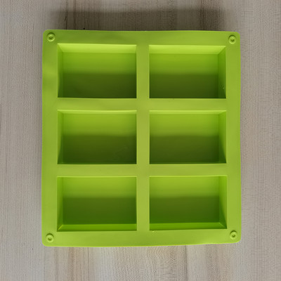 Szilikon forma szappan formák gyertya 6 lyukú négyzet alakú gyertyák torta készítéséhez barkácsolás csokoládé kézművesség varrás házi kert