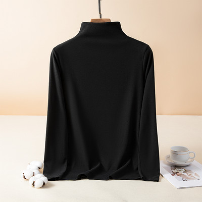 Bluza casual dama - cu guler inalt