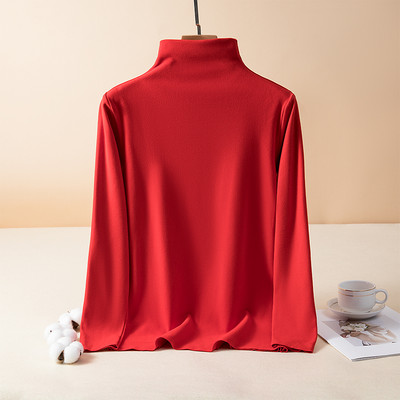 Bluza casual dama - cu guler inalt