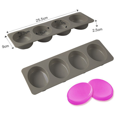 Uued multifunktsionaalsed seebivormid seebi valmistamiseks Silikoonist seebivormid, ümmargused koogiküpsetusvormid, valmistamistarbed 1 tk