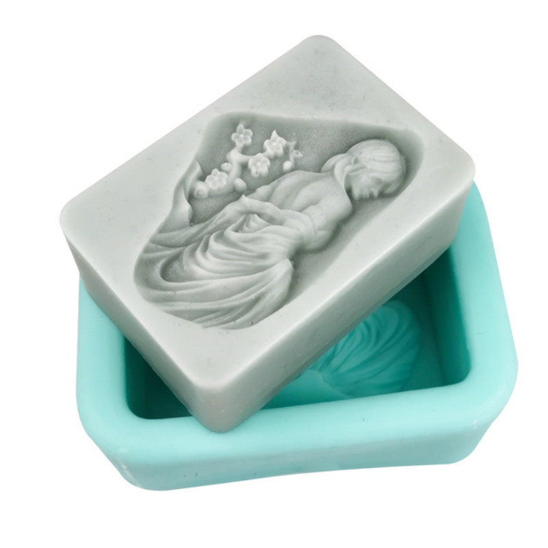 Käsitsi valmistatud ilu-vannistamiseks mõeldud silikoonseebivorm DIY Square geomeetria seebi valmistamine koogi šokolaadist küünlavormi kingitused käsitöö kodusisustus