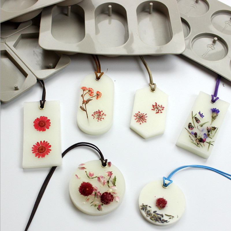 DIY Silikona mālu aromterapijas tabletes Veidnes Piekārtas Rotājumi Vaska veidnes Ziedu ziepju veidnes Amatniecības piederumi Ziepju veidnes