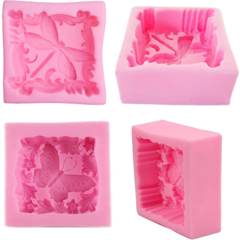 Dragonfly Butterfly Καλούπι σαπουνιού σιλικόνης DIY Κιτ παρασκευής σαπουνιού για ζώα Χειροποίητο κέικ Κερί φόρμα δώρα Προμήθειες χειροτεχνίας Διακόσμηση σπιτιού