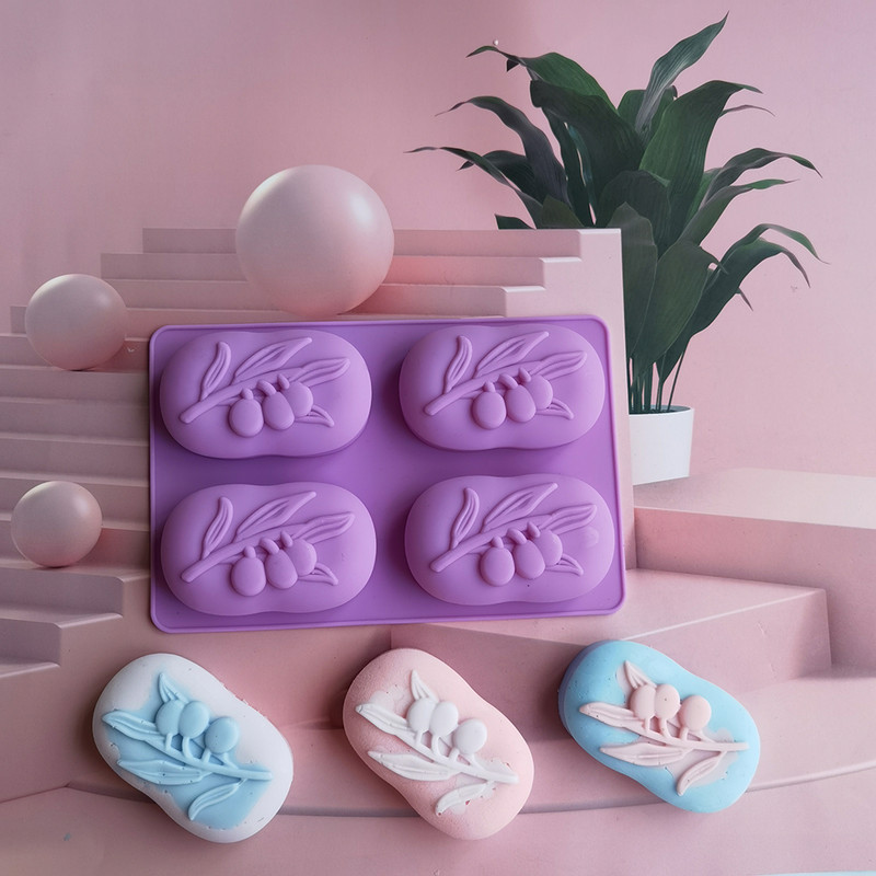 Szilikon formák Szappankészítő forma Gyertyák Szappanforma Olívafa Minta Barkácsolás Kézműves Kellékek Torta Csokoládé Díszítő Szappanvágó