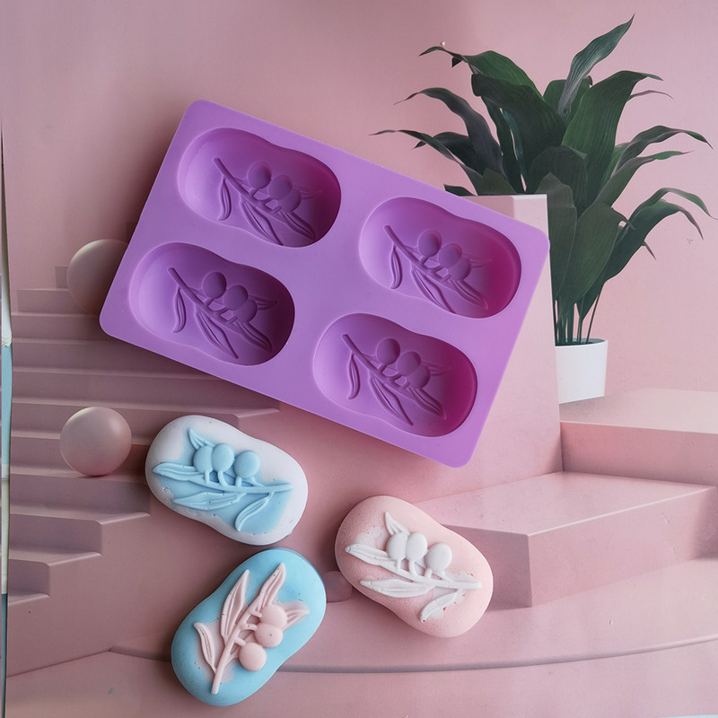 Szilikon formák Szappankészítő forma Gyertyák Szappanforma Olívafa Minta Barkácsolás Kézműves Kellékek Torta Csokoládé Díszítő Szappanvágó