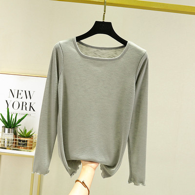 Bluză casual cu gât pătrat pentru femei