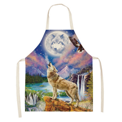 1tk Hundi öömustripuhastuskunst põlled Kodus Toiduvalmistamise tarvikud Köökpõll Kokarõivad Linased põlled naistele Aventais