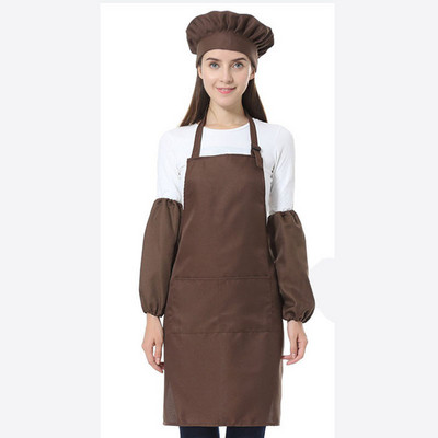 Mood täiskasvanutele mõeldud polüestrist rippuv kaelusega põll Köök Restoran Toiduvalmistamine Küpsetamine Ettekandja töö Kohandatud LTablier Delantal Logo põll