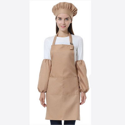 Mood täiskasvanutele mõeldud polüestrist rippuv kaelusega põll Köök Restoran Toiduvalmistamine Küpsetamine Ettekandja töö Kohandatud LTablier Delantal Logo põll