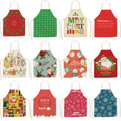 Jõulupõlled Kaunistused Varrukateta Toiduvalmistamine Multifilm Jõuluvana Põder Lumemees Linane kleit naistele Mehed Lapsed Köök Lapsed