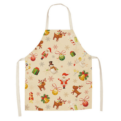 Jõulupõlled Kaunistused Varrukateta Toiduvalmistamine Multifilm Jõuluvana Põder Lumemees Linane kleit naistele Mehed Lapsed Köök Lapsed