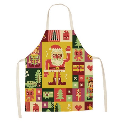 Jõulupõlled Kaunistused Varrukateta Toiduvalmistamine Multifilm Jõuluvana Põder Lumemees Linane kleit naistele Mehed Lapsed Köök Lapsed