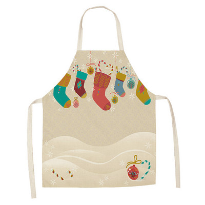 Jõulupõlled Kaunistused Varrukateta Toiduvalmistamine Multifilm Jõuluvana Põder Lumemees Linane kleit naistele Mehed Lapsed Köök Lapsed