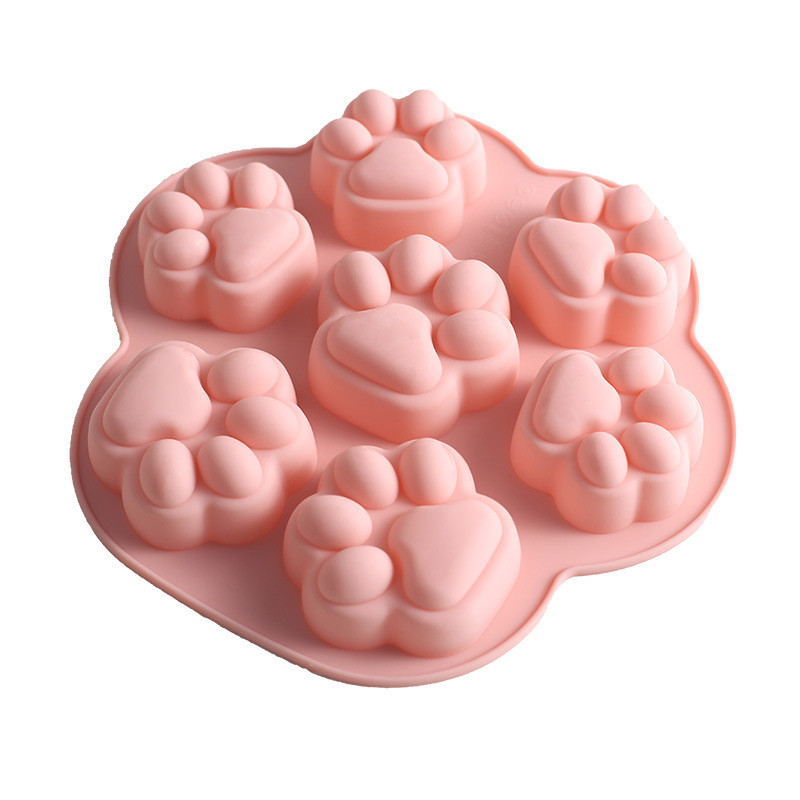 Formă din silicon pentru fabricarea săpunului, gheare de pisică de desene animate, prăjitură, coacere, ciocolată, silicon, instrumente pentru decorarea prăjiturii, matriță pentru săpun