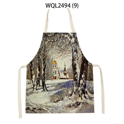 Γυναικεία Ορεινή Ποδιά Κουζίνας Εκτύπωση Ποδιά Κουζίνας Ανδρικά μοτίβο κτιρίου Ποδιές ψησίματος Είδη οικιακής καθαριότητας Ποδιές μαγειρικής