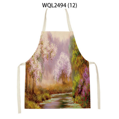 Γυναικεία Ορεινή Ποδιά Κουζίνας Εκτύπωση Ποδιά Κουζίνας Ανδρικά μοτίβο κτιρίου Ποδιές ψησίματος Είδη οικιακής καθαριότητας Ποδιές μαγειρικής