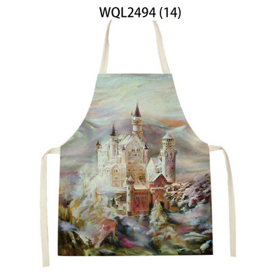 Γυναικεία Ορεινή Ποδιά Κουζίνας Εκτύπωση Ποδιά Κουζίνας Ανδρικά μοτίβο κτιρίου Ποδιές ψησίματος Είδη οικιακής καθαριότητας Ποδιές μαγειρικής