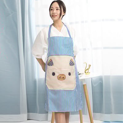 Cute Pig ποδιά κουζίνας Αδιάβροχη αντιολική πολυεστερική καρτούν τυπωμένη οικία Καθαρό εργαλείο για μαγείρεμα Ζωγραφική Αξεσουάρ κουζίνας