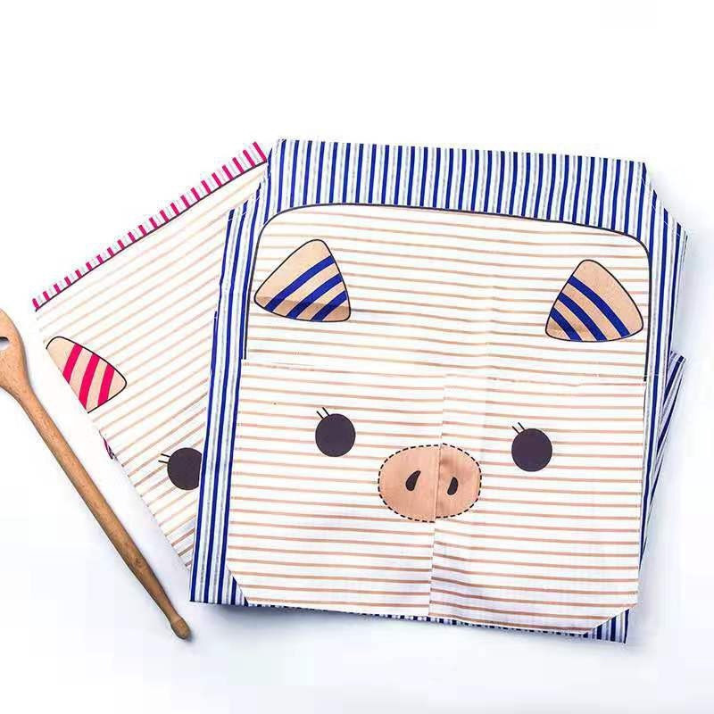 Cute Pig ποδιά κουζίνας Αδιάβροχη αντιολική πολυεστερική καρτούν τυπωμένη οικία Καθαρό εργαλείο για μαγείρεμα Ζωγραφική Αξεσουάρ κουζίνας
