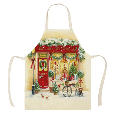 Γυναικείες Ανδρικές Χριστουγεννιάτικες Γλυκιές Κατάστημα παιχνιδιών Βαμβακερές ποδιές κουζίνας 53*65cm Μαγειρική στο σπίτι Αξεσουάρ καθαρισμού ψησίματος