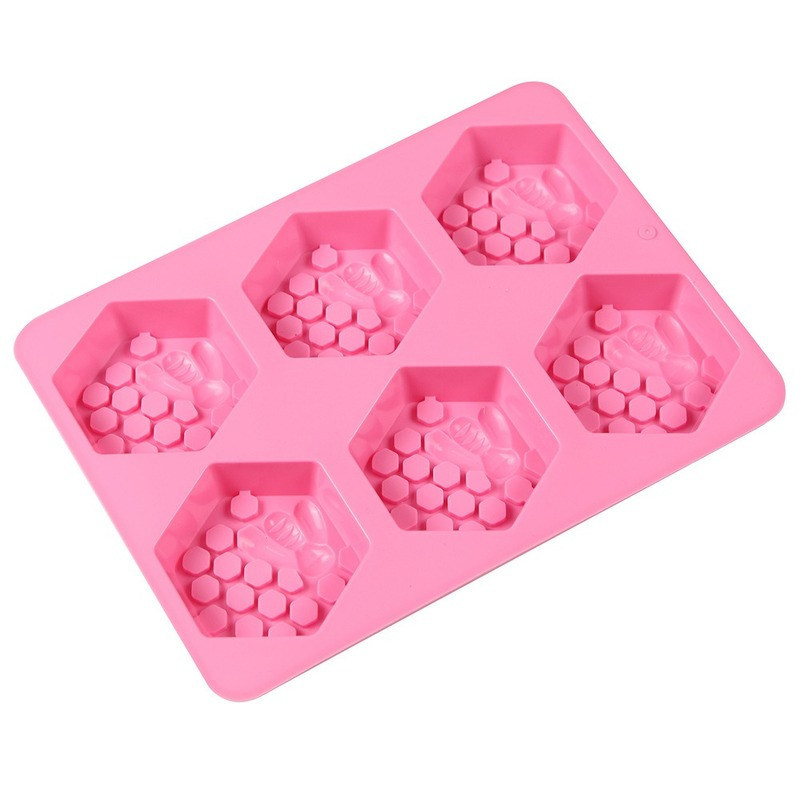 Mesilasseebivorm Käsitsi valmistatud seep, silikoonist vormi seebivorm, omatehtud kärgstruktuuriga DIY koogivorm küpsetusvormi tarvikud seebi valmistamise tarvikud