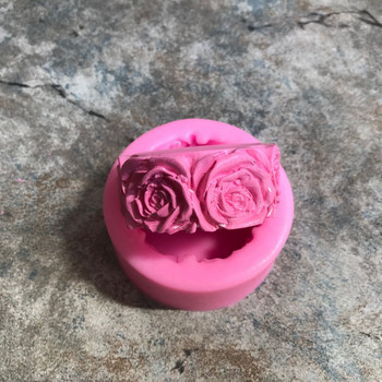 3D στρογγυλά λουλούδια τριαντάφυλλου σχήματος φόρμα σιλικόνης για σαπούνι DIY Χειροποίητα καλούπια σαπουνιού Σαπούνι Φτιάχνοντας φοντάν Κέικ Καλούπια Κεριά Καλούπια Διακόσμηση χειροτεχνίας
