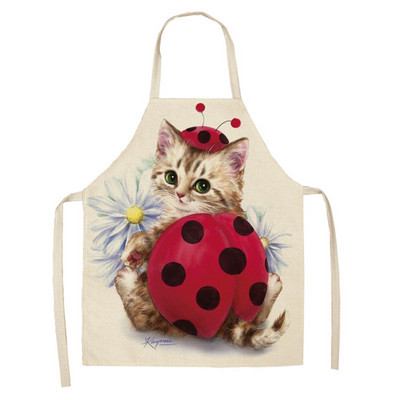 Panda μοτίβο ποδιά κουζίνας ποδιές γυναικείες αμάνικές λινές ποδιές για το σπίτι Αξεσουάρ μαγειρικής Σαλιάρες ψησίματος Εργαλεία καθαρισμού Mandil