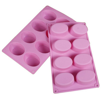 3D Handmade Silicone Soap Molds Massage Pudding Candy Making Mould Tools DIY Oval Shape Essential Oil Soaps Resin Crafts Tools