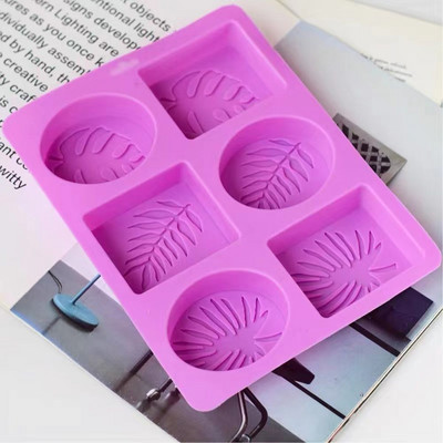3D 6 Φύλλο κοιλότητας Φόρμα σαπουνιού Φόρμα σιλικόνης για Σαπουνοποιία Διακόσμηση Ρητίνης Πήλινη φόρμα Φοντάν Φόρμα για κέικ πουτίγκα για καραμέλα