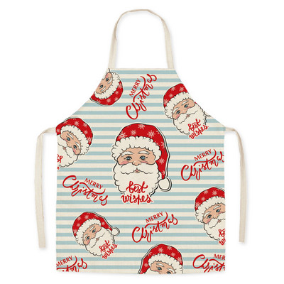 Χριστουγεννιάτικο μοτίβο Άγιου Βασίλη Λινά χεριών Ποδιά μέσης Διακόσμηση σπιτιού Εργαλεία καθαρισμού κουζίνας Εστίαση Ρούχα εργασίας Aventais
