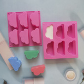 Pilv silikoonvormi seep Molde Nube šokolaadikomm Jelly küpsetusvaht kook vannipomm värvipliiatsid vaha sula kaunistusvahendid