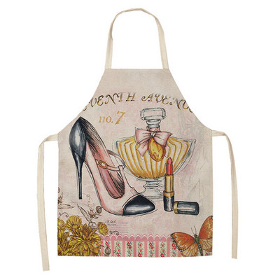 Vintage kott Kleit Kingad Köögipõlled naistele Puuvill Linane Kodu Toiduvalmistamine Küpsetamine Talje rinnatükk Pinafore puhastusvahendid