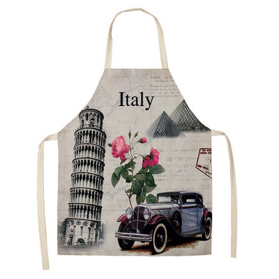 Vintage kott Kleit Kingad Köögipõlled naistele Puuvill Linane Kodu Toiduvalmistamine Küpsetamine Talje rinnatükk Pinafore puhastusvahendid