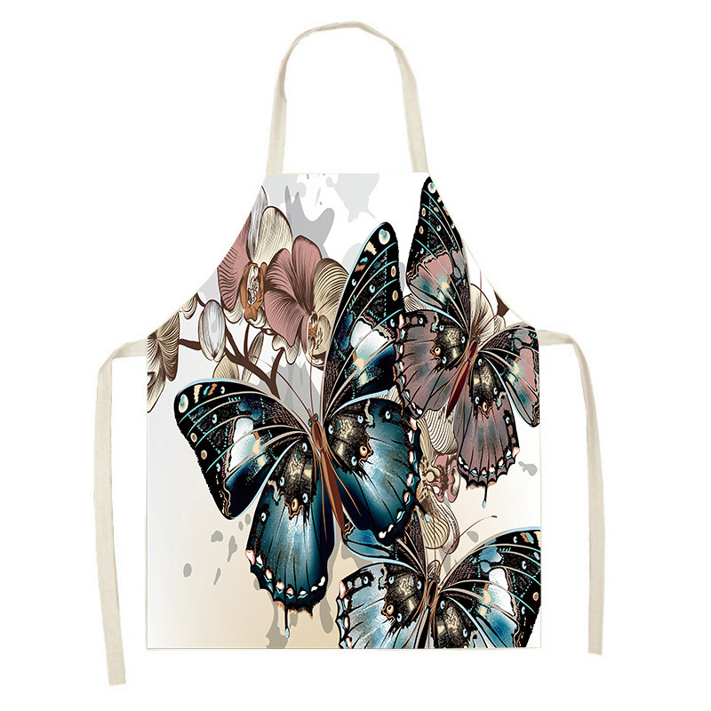 Butterfly Põll Küpsetustarvikud Ilus Butterfly Tüdruku Kodu Põlled Naistele Põll Köök 47x38cm 68x55cm Delantal