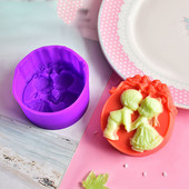 Meșteșug 3D Meșteșugărește manual pentru săpun din silicon Mucegai pentru săpun Înger 3D Mould rotund pentru săpun Artizanat Flori pentru baie Mucegai pentru săpun de bucătărie