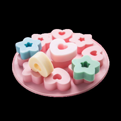 3D lille-südame silikoonseebivorm DIY käsitsi valmistatud seebitarretispudingivorm köögi küpsetussilikoonvormid